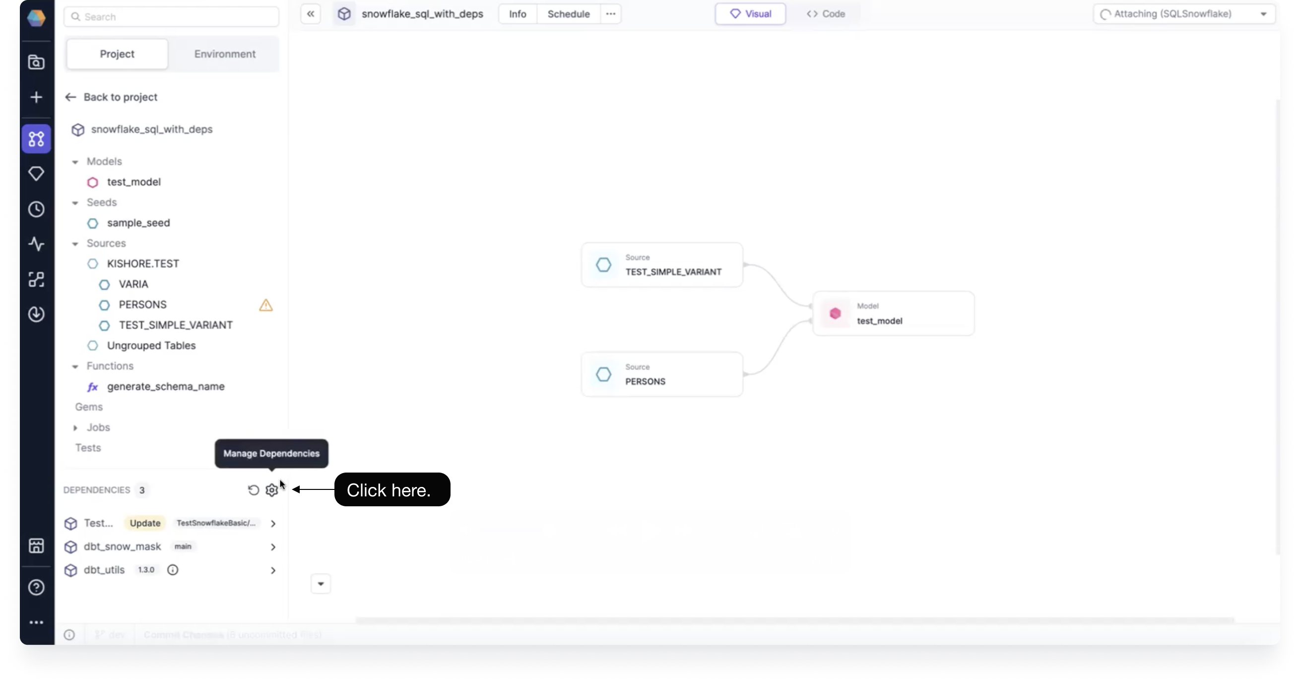 View your dependencies