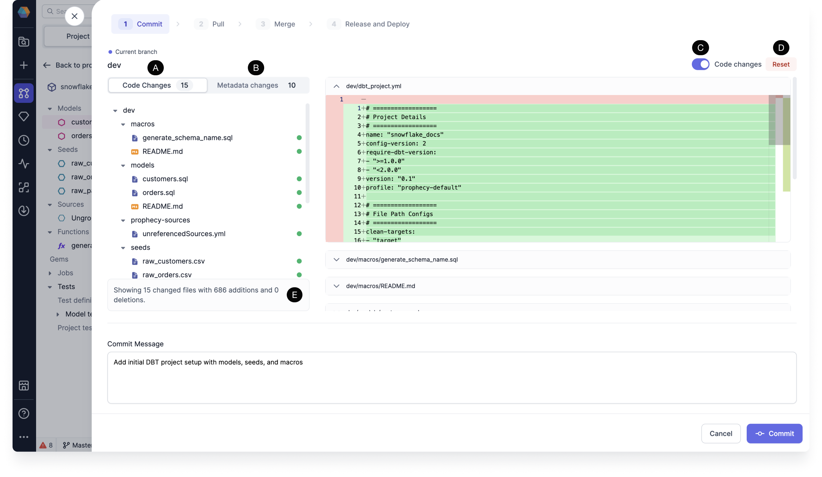 View Git code changes