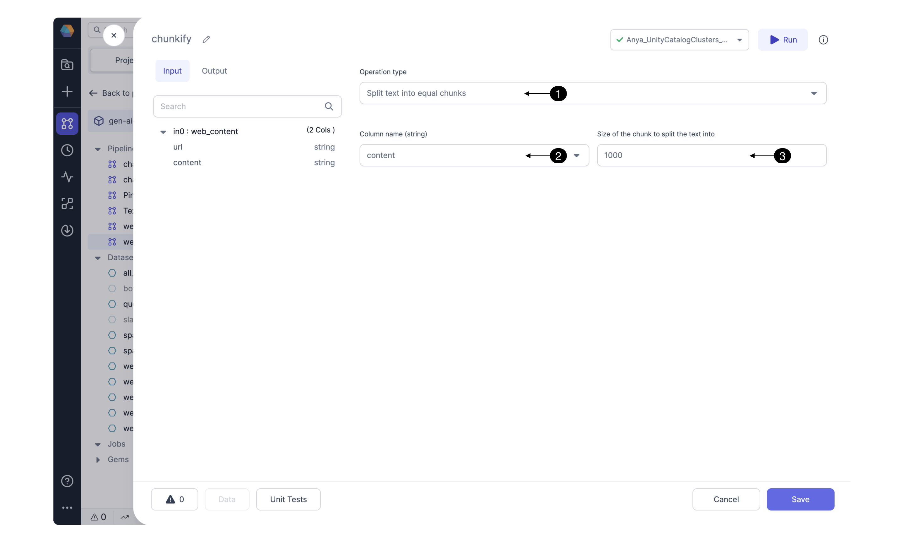 Configure to Chunkify