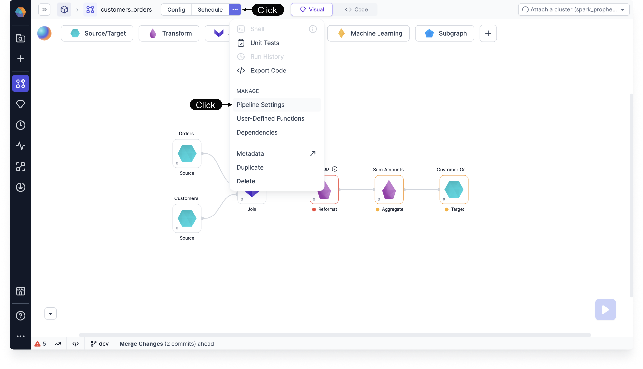 Pipeline Settings