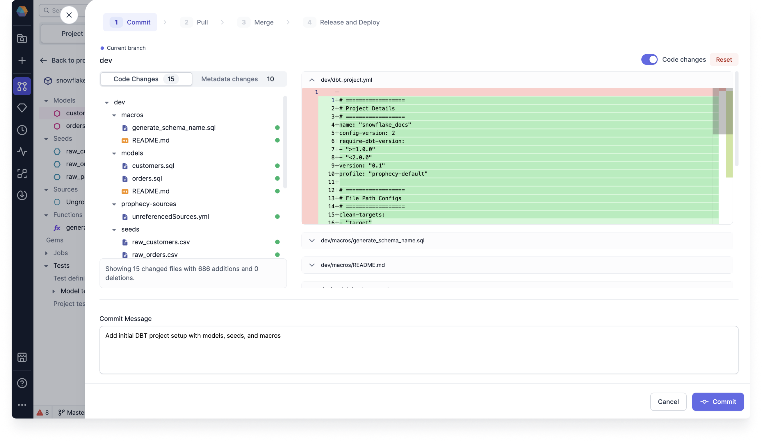 View Git code changes