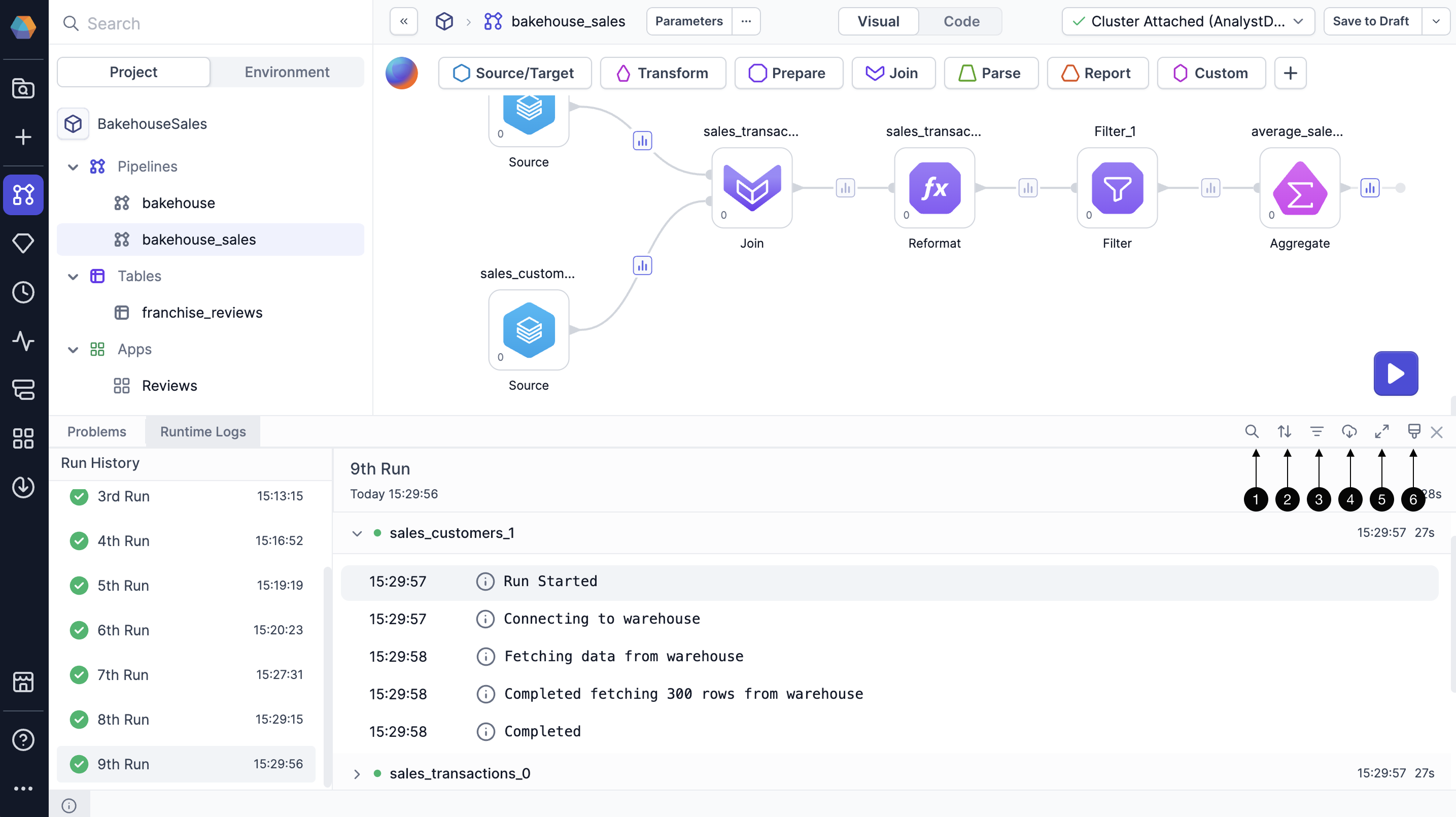 Runtime logs