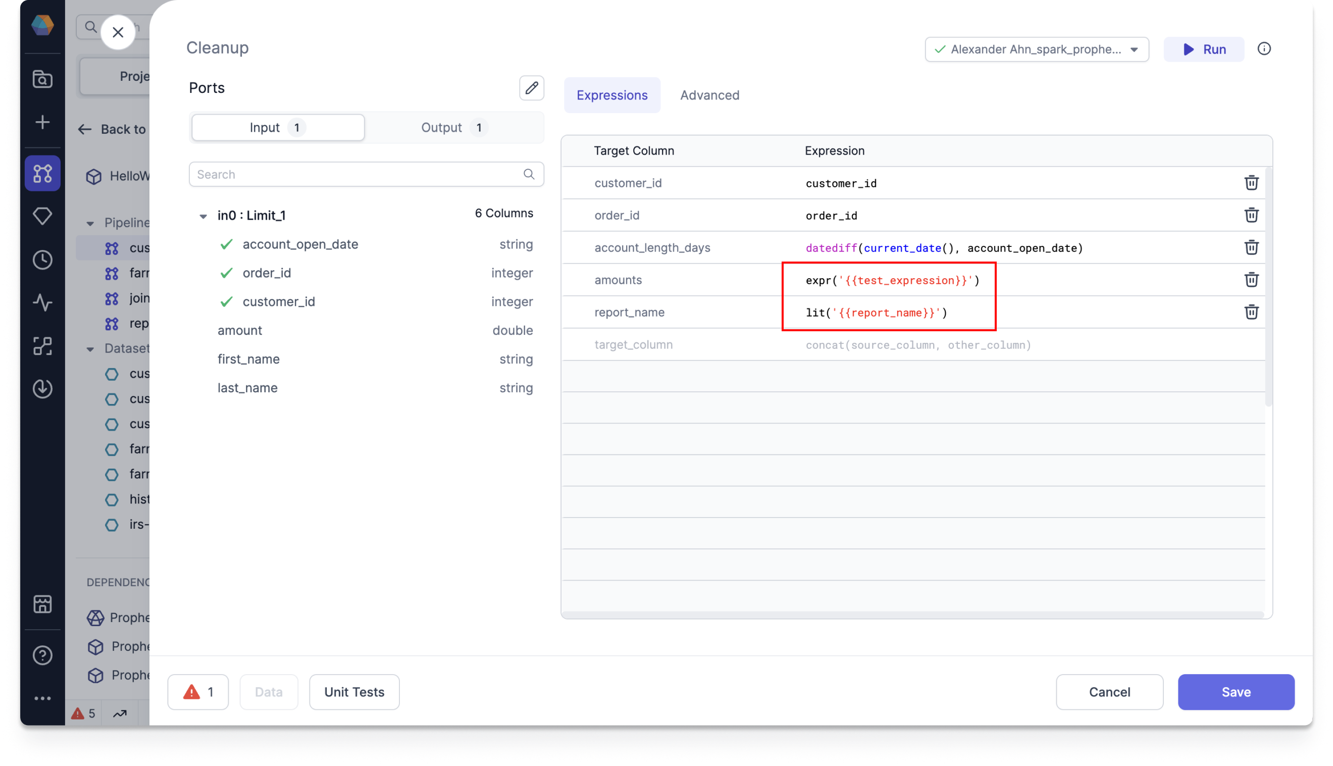 Jinja Config syntax example